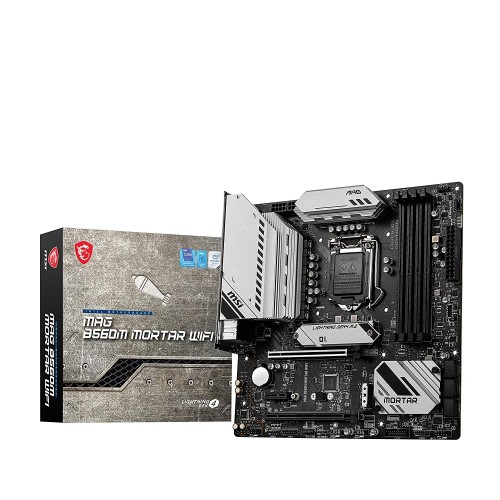 MSI MAG B560M MORTAR WIFI Intel B560 Micro ATX Intel Motherboard - MAG B560M MORTAR WIFI MSI MAG B560M MORTAR WIFI Intel B560 Micro ATX Intel Motherboard - MAG B560M MORTAR WIFI